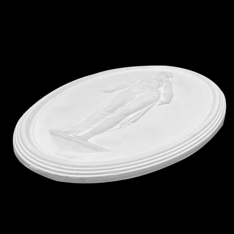 WP10 Art Deco Roman Lady Wall Plaque Solid - Image 2