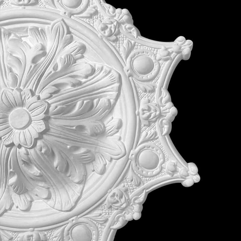 R287S Large Texas Badge Ceiling Rose Solid - Image 2