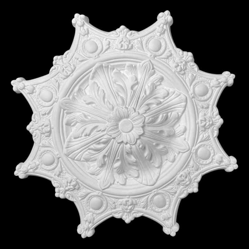 R287S Large Texas Badge Ceiling Rose Solid