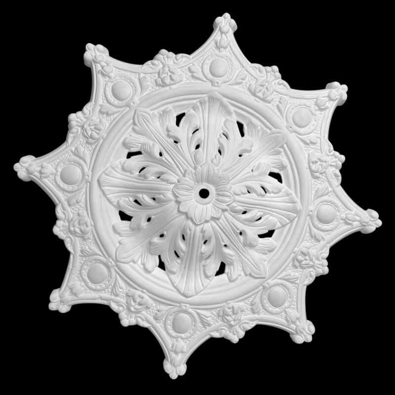 R287V Large Texas Badge Ceiling Rose Vented