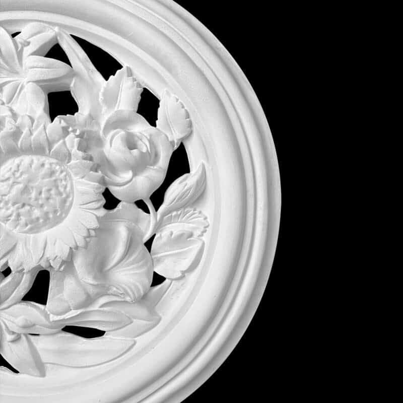R360V Sunflower, Rose and Orchid Ceiling Rose Vented - Image 2