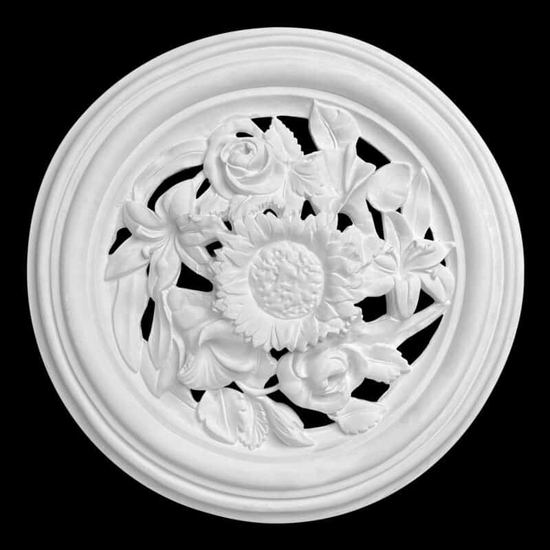 R360V Sunflower, Rose and Orchid Ceiling Rose Vented
