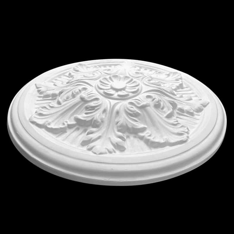 R366S Eight Leaf and Petal Fluted Round Ceiling Rose Solid - Image 3