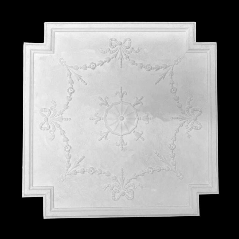 RCH-04S Bows and Berries Regency Swag Square Ceiling Rose Solid