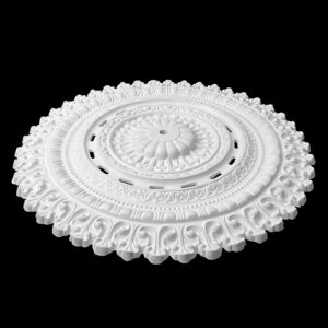 RCH-07V Slotted Egg and Dart Raised Petal Centre Ceiling Rose Vented - Image 3