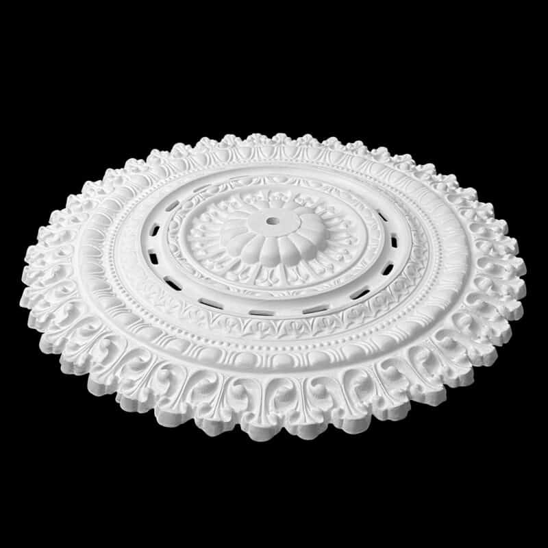 RCH-07V Slotted Egg and Dart Raised Petal Centre Ceiling Rose Vented - Image 3