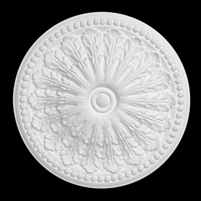 RCH-09S Fanned Bead Leaf Round Ceiling Rose