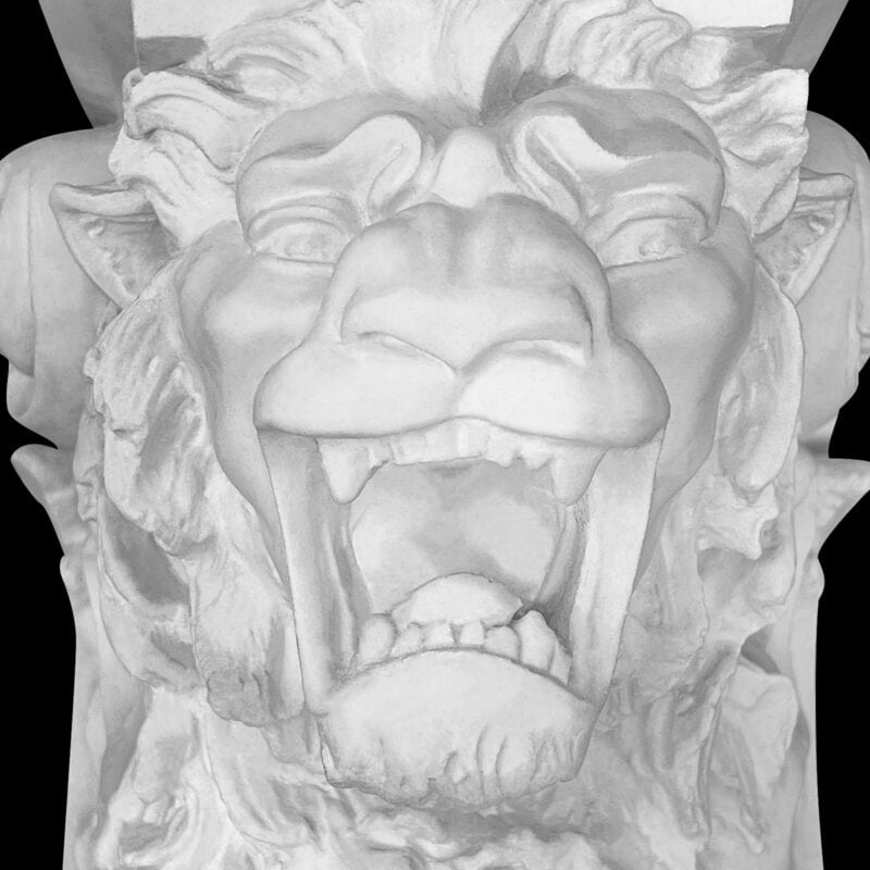 T116 Roaring Full Body Lion Truss with Cap - Image 4