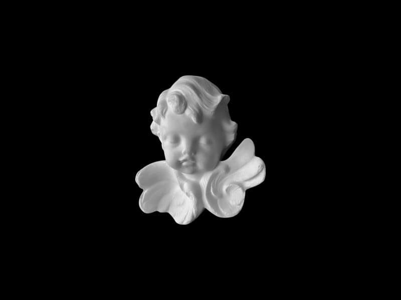 OR04 Small Cherub Face with Eyes Closed - Image 4