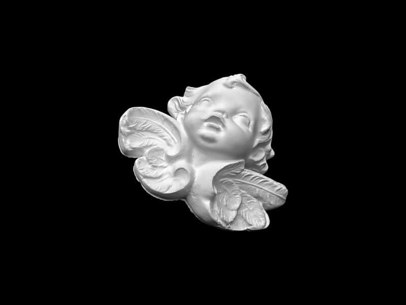 OR08 Large Cherub's Face with Eyes Closed - Image 3