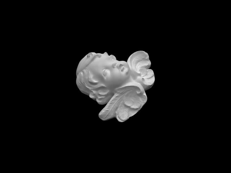 OR08 Large Cherub's Face with Eyes Closed - Image 2