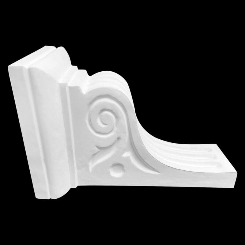 Curved Three Flute Truss with Cap in Cement - Image 2
