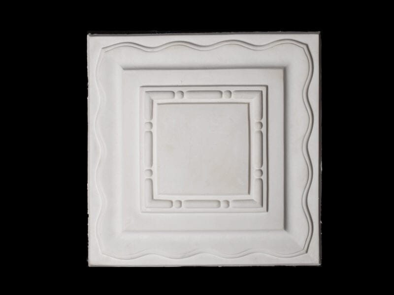 R581S Wavy Square Ceiling Rose