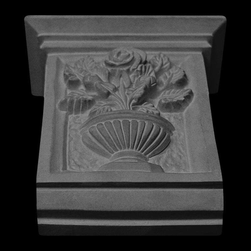 Rosepot Keystone with Square Cap in Cement - Image 3