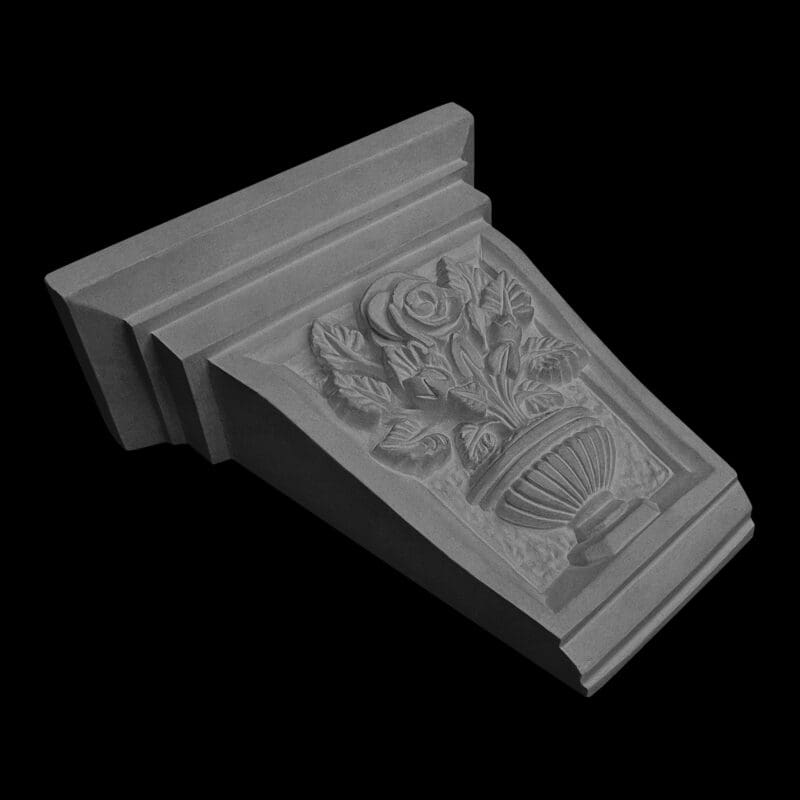Rosepot Keystone with Square Cap in Cement - Image 4