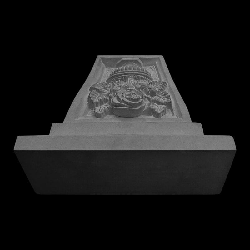 Rosepot Keystone with Square Cap in Cement - Image 5