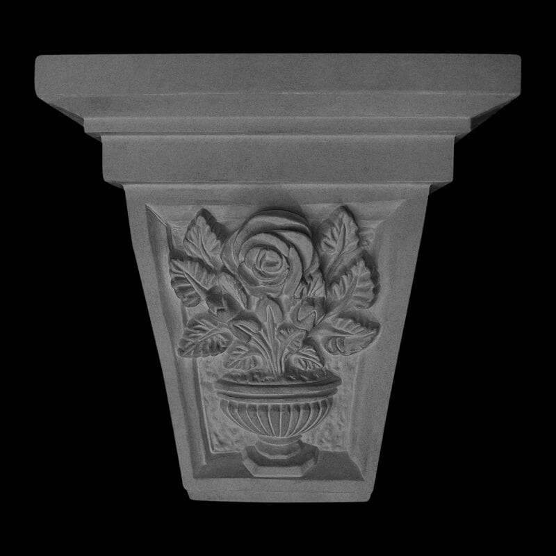 Rosepot Keystone with Square Cap in Cement