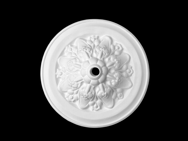 R416 Palmate Centre Ceiling Rose Solid