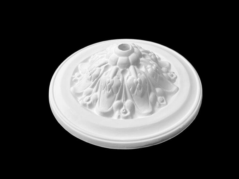 R416 Palmate Centre Ceiling Rose Solid - Image 2