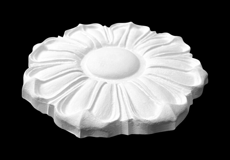 RCH-29S Daisy Coin with Dome Centre Ceiling Rose Solid - Image 2