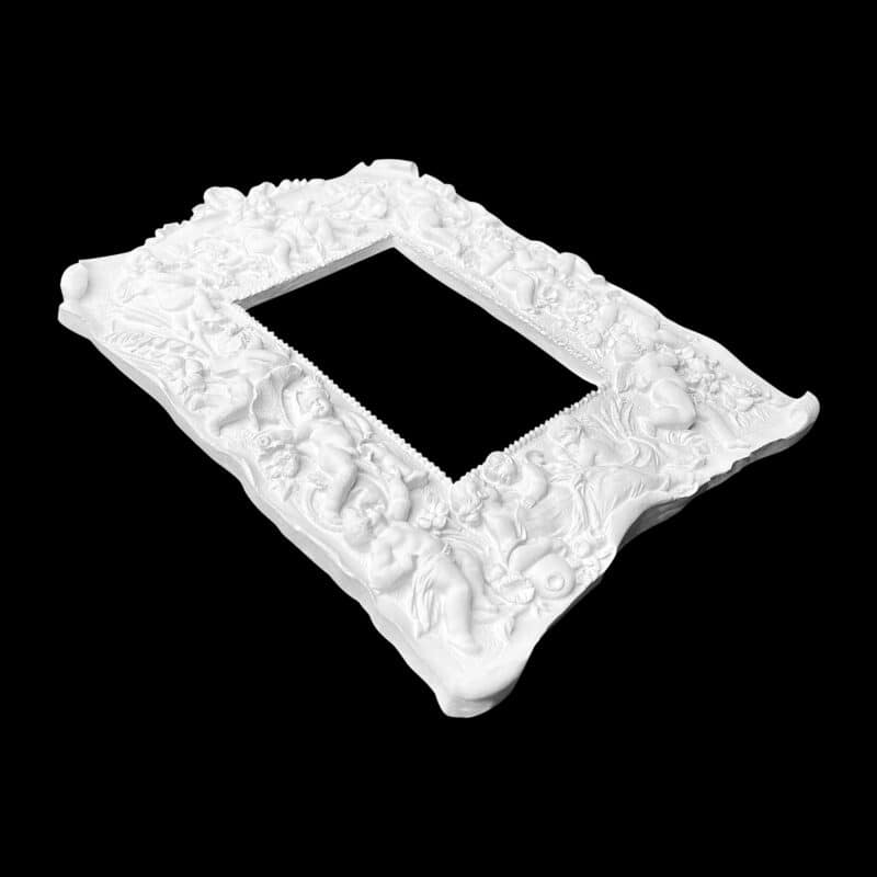 MF01 Multiple Cherubs Decorative Rectangular Mirror Frame - Image 3