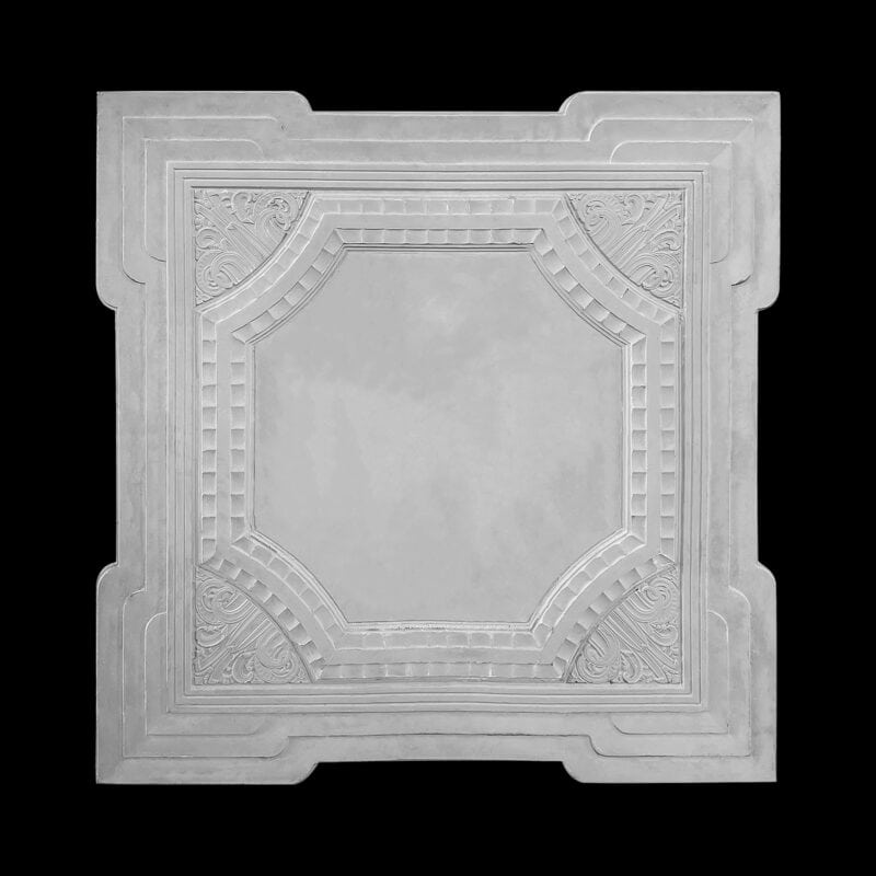 RCH-13S Art Deco Square Fluted and Stepped Ceiling Rose