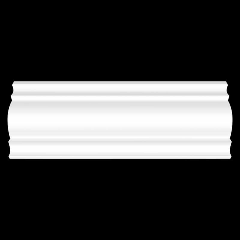 C906 - Convex Cove w/ Double Cove Cornice