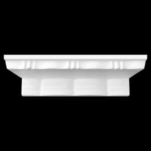 C924 - Shark Tooth Double Fluted Cornice